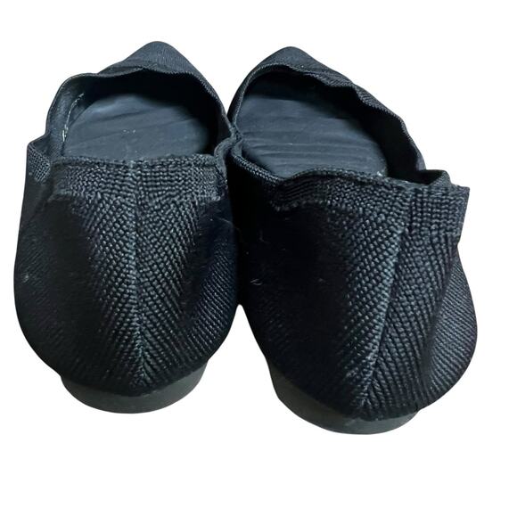 MIA Black Amora Pointed Toe Knit Slip on Flats Size 7M Comfort - Picture 7 of 10